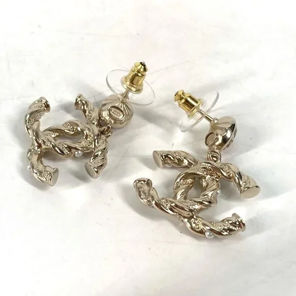CHANEL Gold Earrings